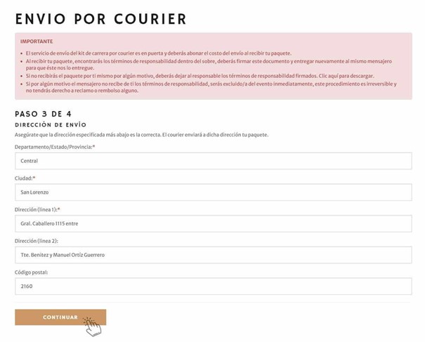 Verifica tu dirección de envío