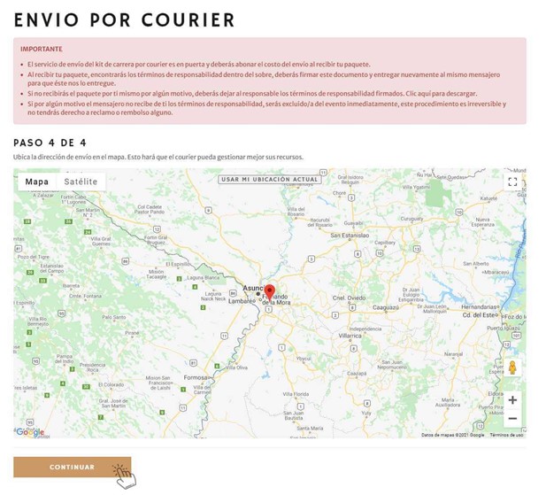 Ubica tu dirección en el mapa