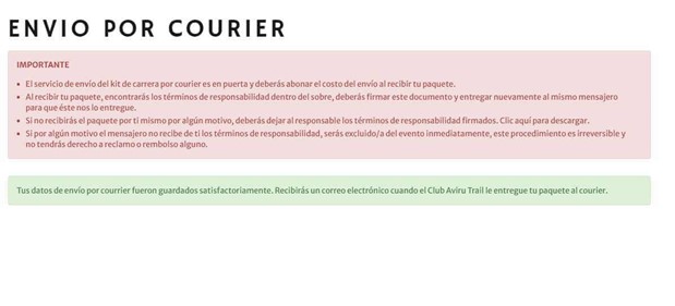 Listo, procedimiento realizado exitosamente
